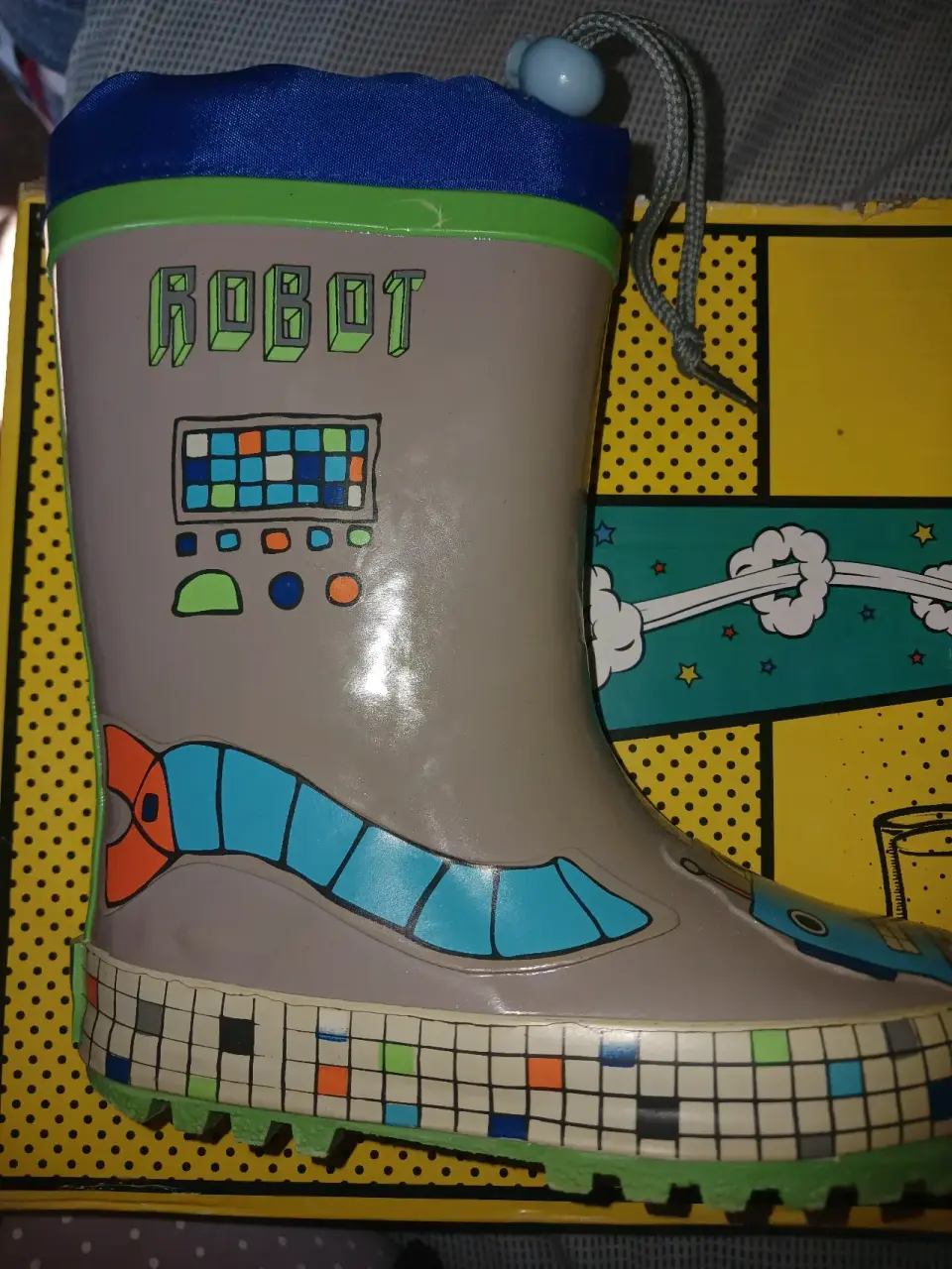 Botas de lluvia infantiles robot - miniatura 2