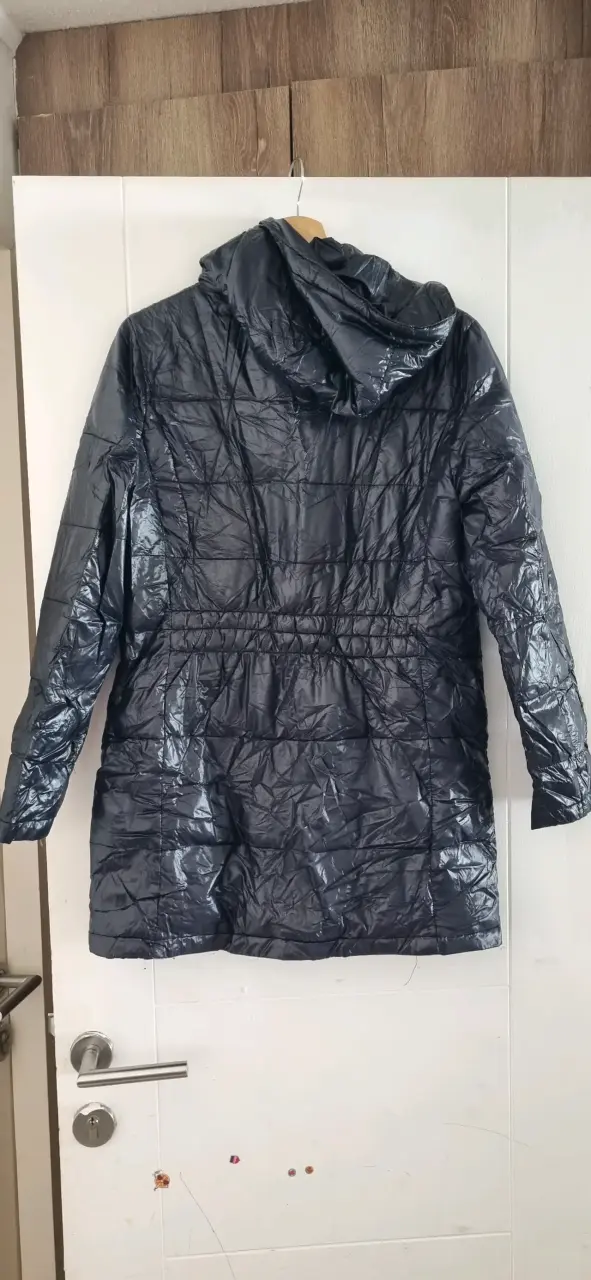 Chaqueta acolchada azul con capucha Charel - miniatura 2