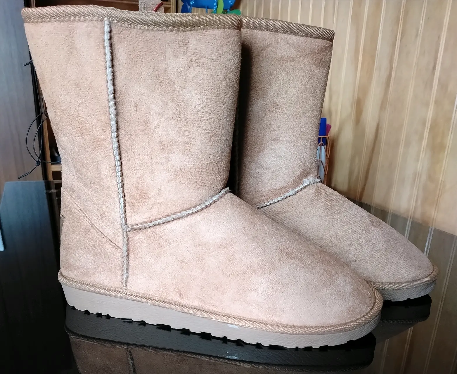 Botas de mujer color marrón talla 40 - miniatura 2