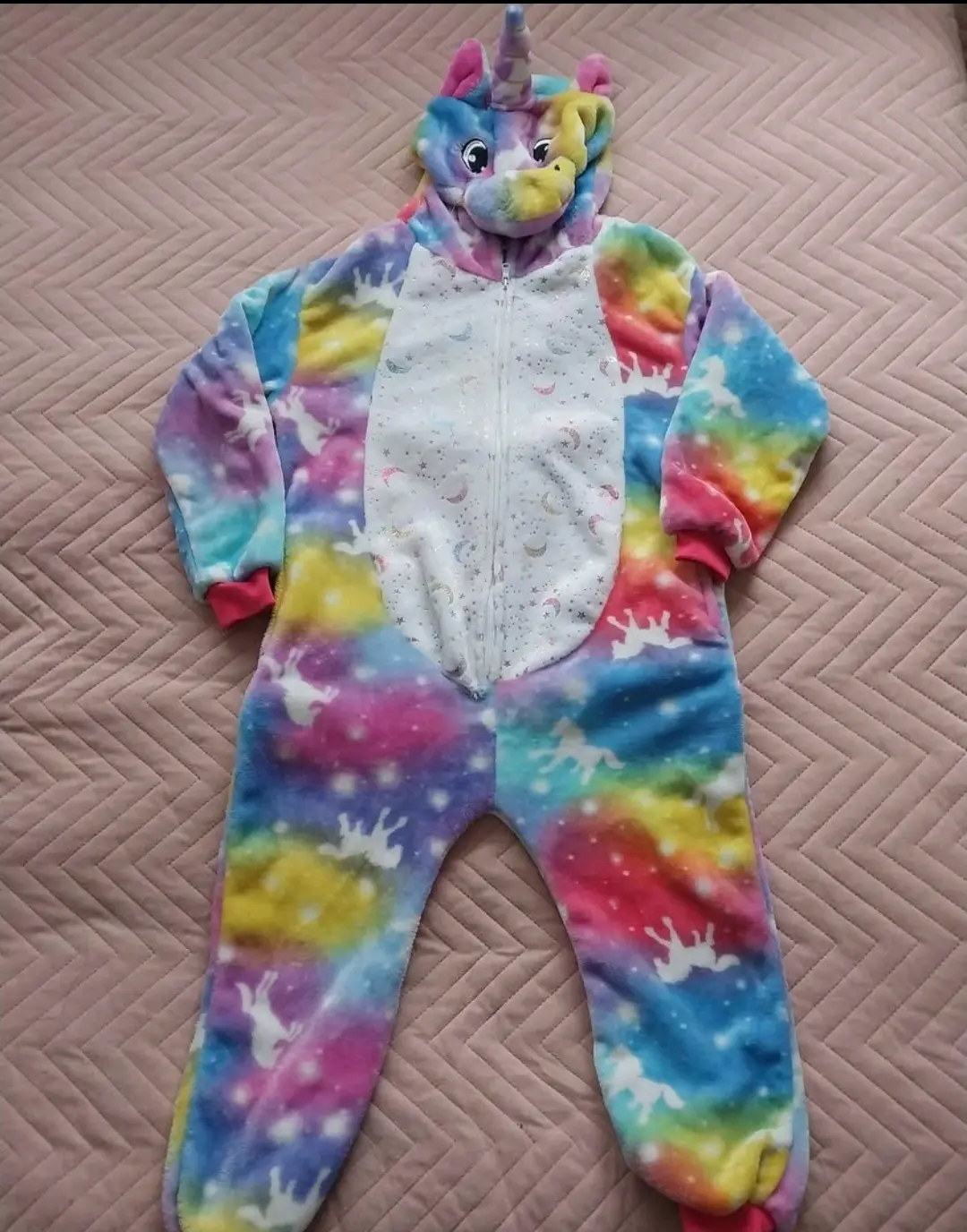 Pijama enterizo unicornio arcoíris