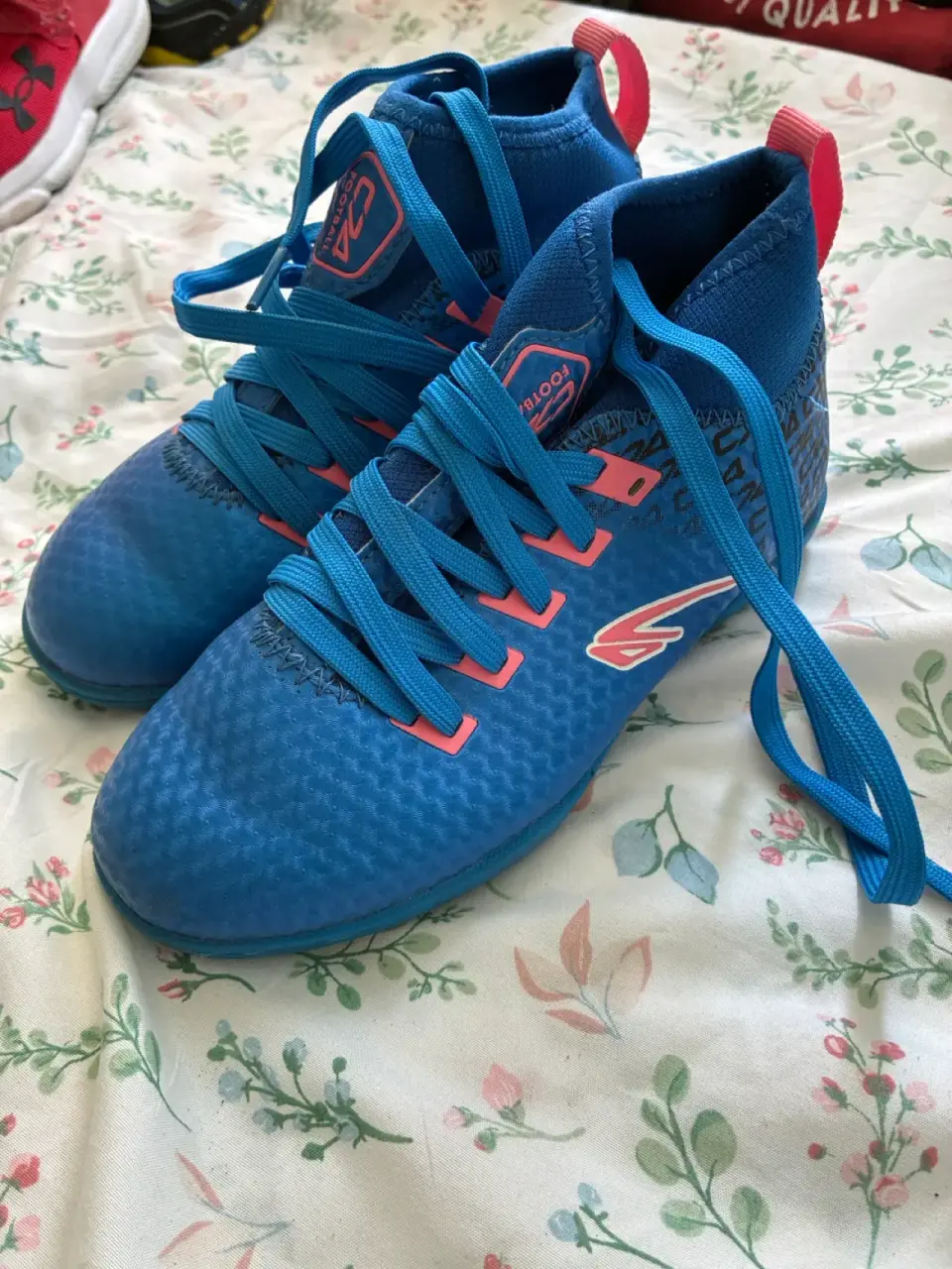Zapatillas de fútbol azules 32 - miniatura 2