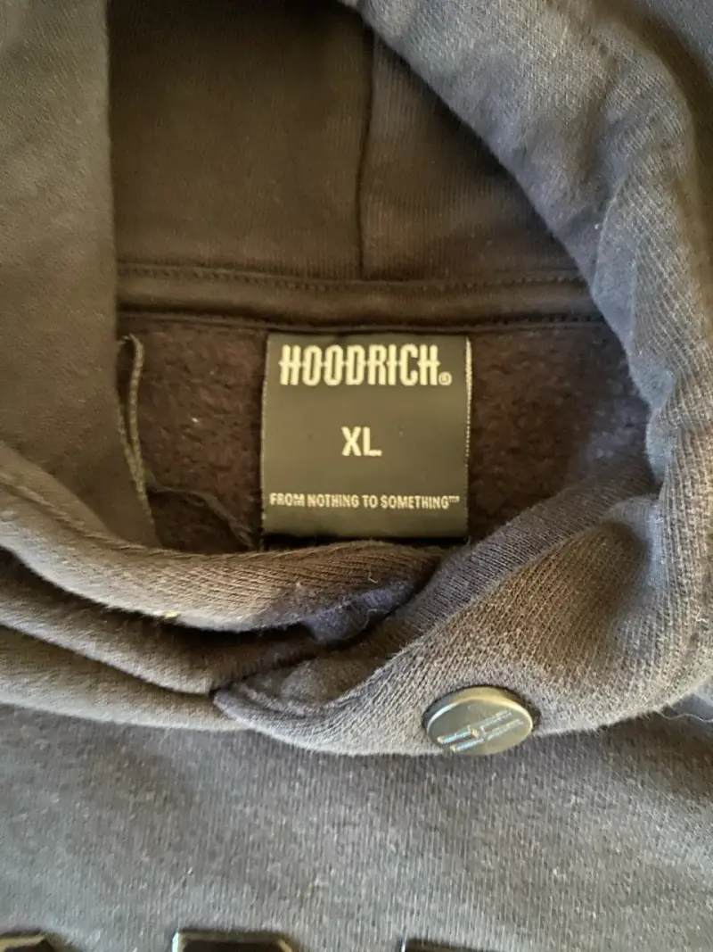 Polerón negro Hoodrich con capucha - 2