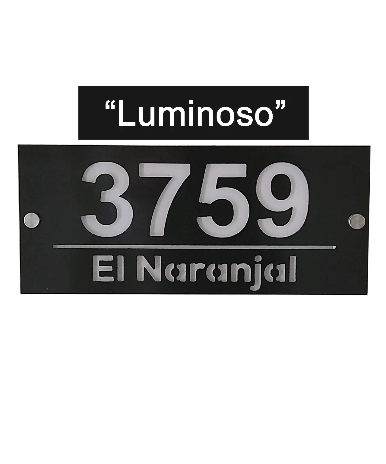 Letrero luminoso, número para casa - miniatura 1