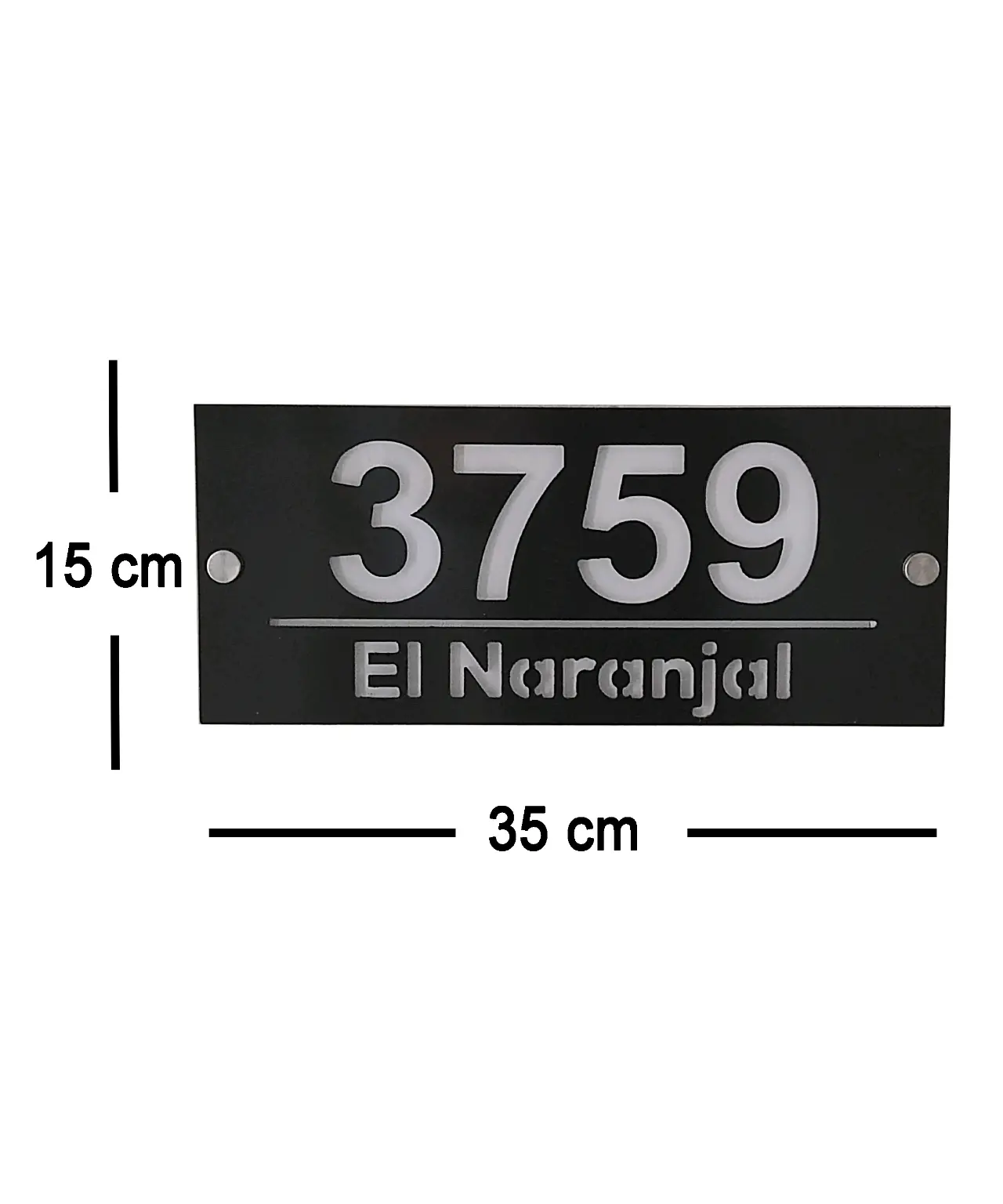 Letrero luminoso, número para casa - miniatura 2