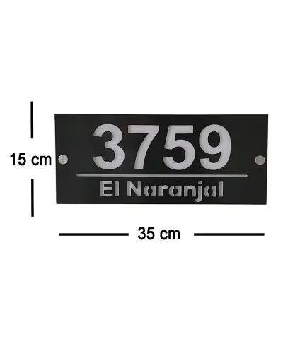 Letrero luminoso, número para casa - miniatura 2