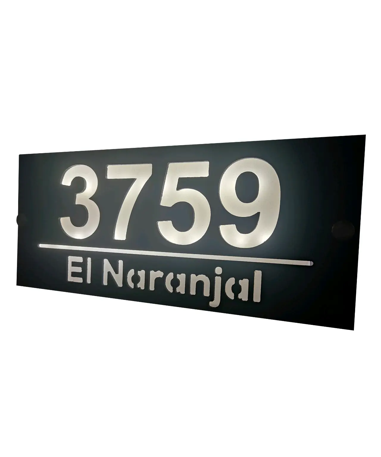 Letrero luminoso, número para casa - miniatura 4