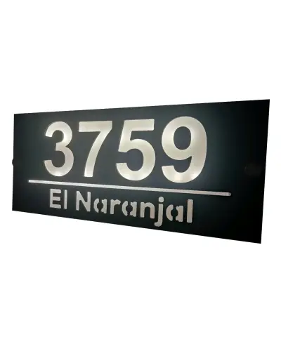 Letrero luminoso, número para casa - miniatura 4