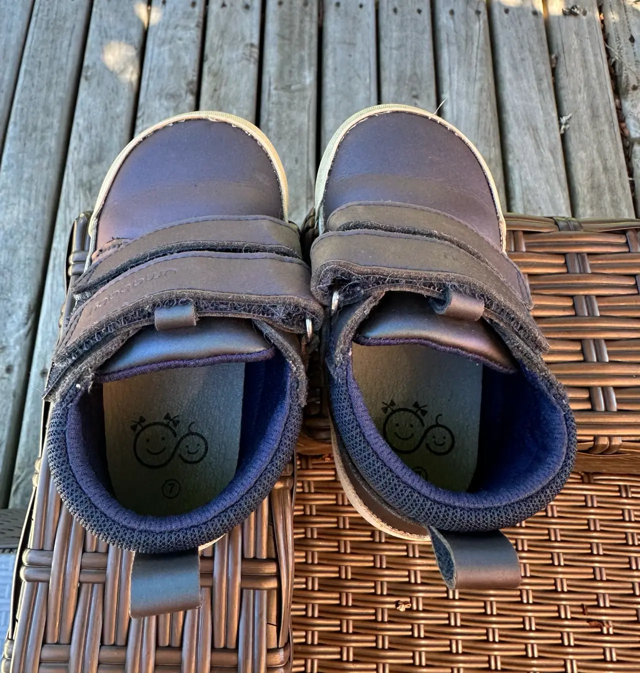 Zapatos de bebé azul marino - miniatura 1
