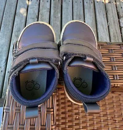 Zapatos de bebé azul marino - miniatura 1