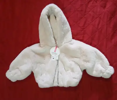 Chaqueta de niño peluda blanca - miniatura 1