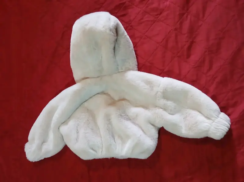 Chaqueta de niño peluda blanca - 2
