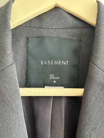 Blazer gris oscuro Basement - miniatura 4