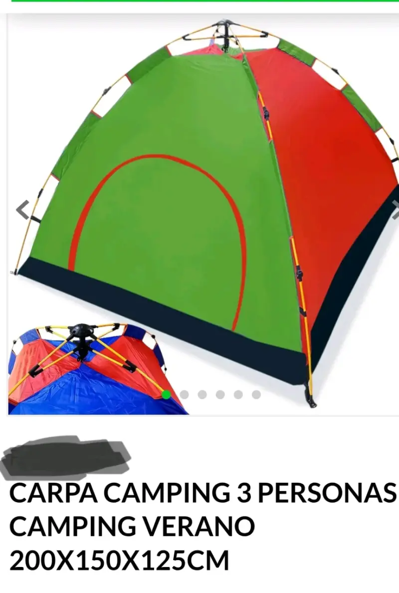 Carpa de camping 3 personas nuevo