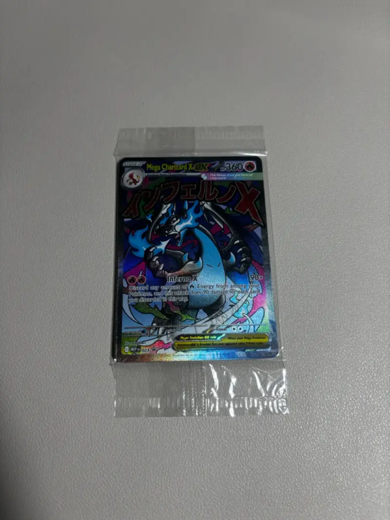 Carta Mega Charizard X EX sellada