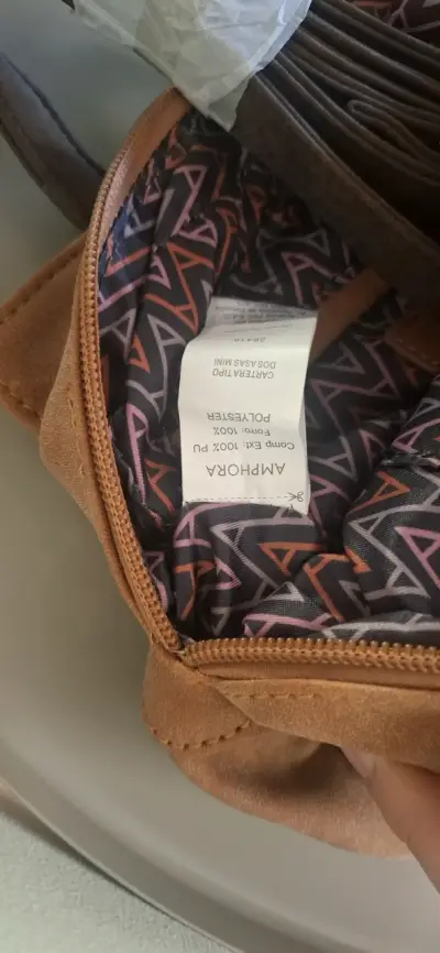 Cartera marrón Amphora con etiqueta - miniatura 4