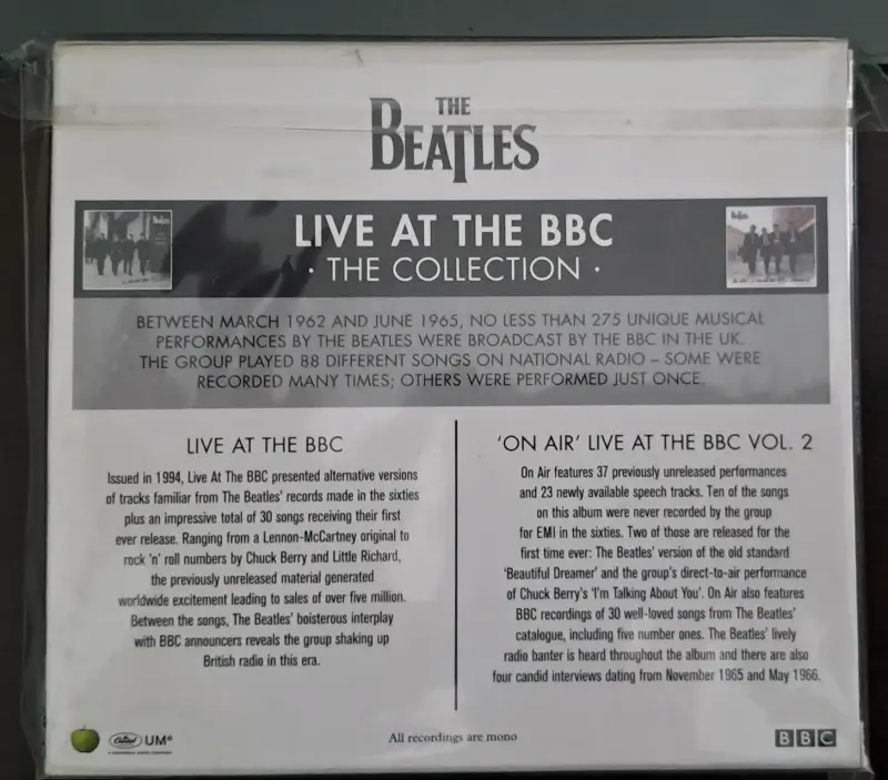 CD The Beatles Live at the BBC vol 1 y 2. - 2