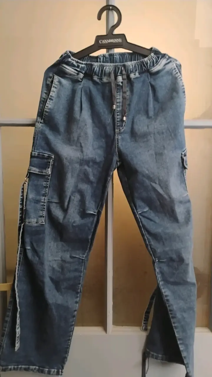 Pantalones cargo de mezclilla 36 - 2