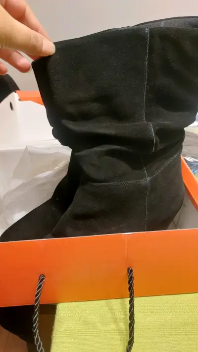Botines de gamuza negros Bruno Rossi - miniatura 1