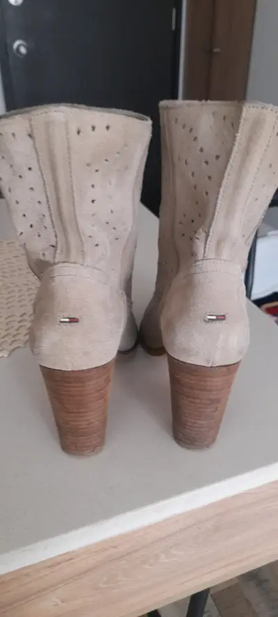 Botines de ante beige - miniatura 3