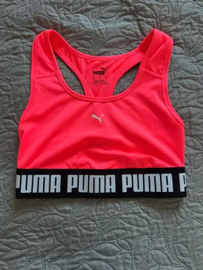 Top deportivo Puma rosado fluor - miniatura 1
