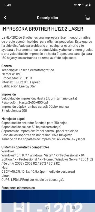 Impresora Brother HL-1202 - miniatura 5