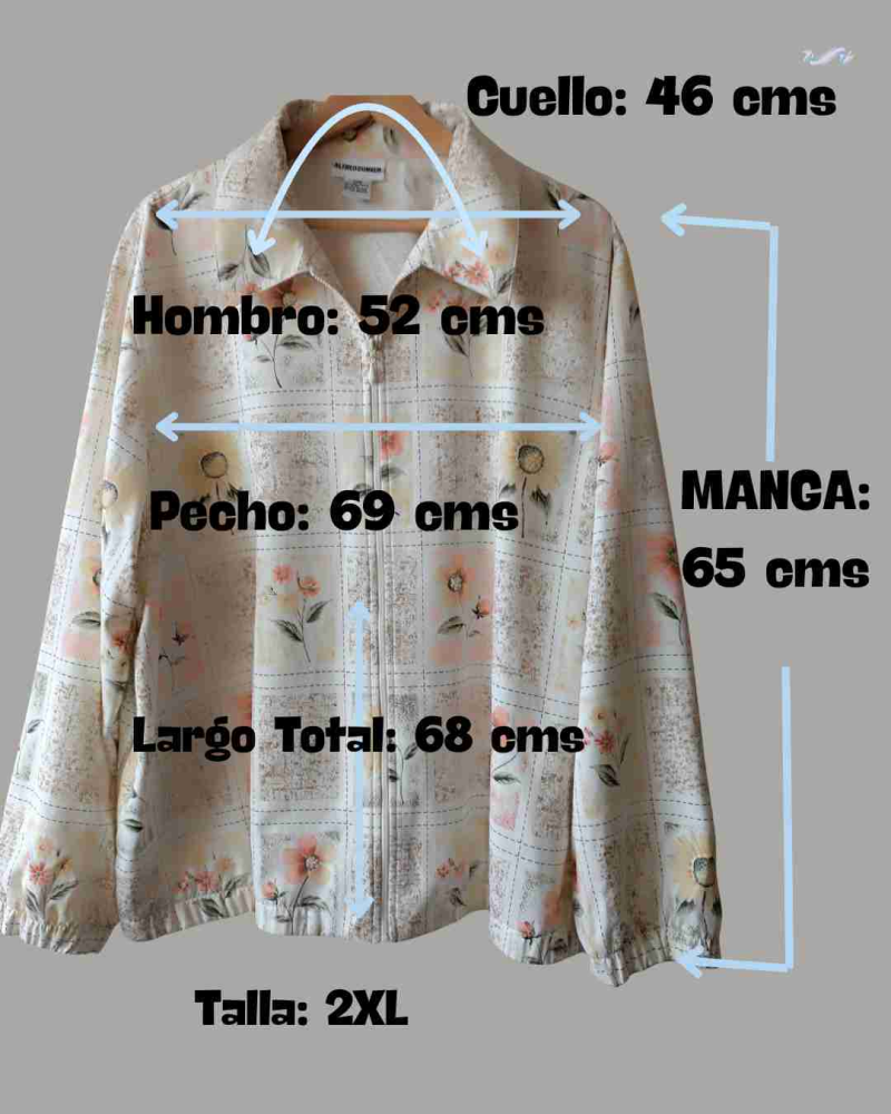 Chaqueta flores vintage - 4