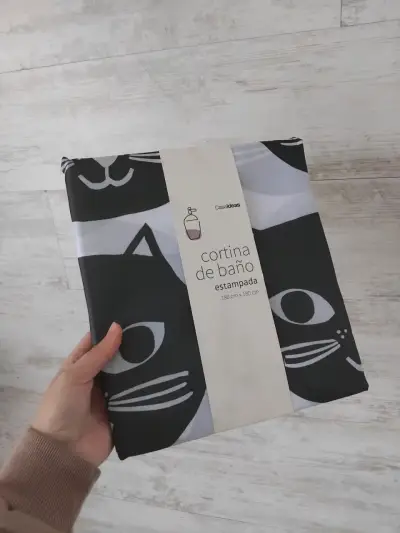 Cortina de baño estampada - miniatura 1