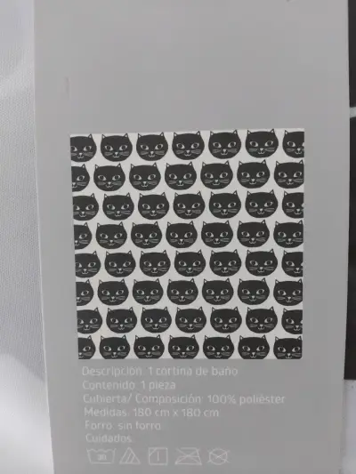 Cortina de baño estampada - miniatura 2