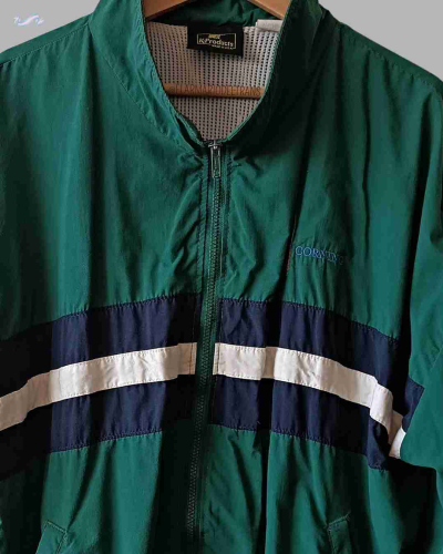 Chaqueta cortaviento verde y azul - miniatura 3