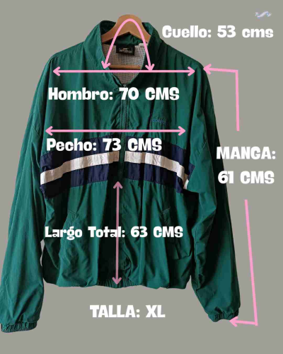 Chaqueta cortaviento verde y azul - miniatura 4