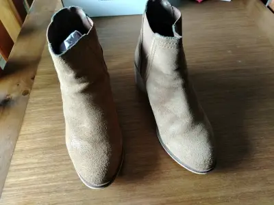 Botines de gamuza marrón - miniatura 1