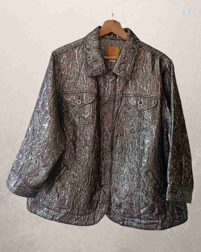 Chaqueta metálica texturizada - miniatura 1
