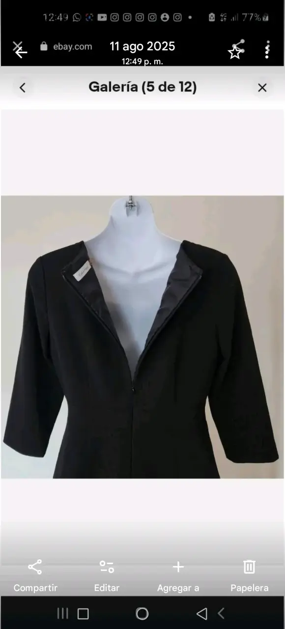 Vestido negro elegante - 2