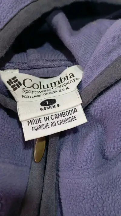 Chaqueta polar Columbia morada - miniatura 1