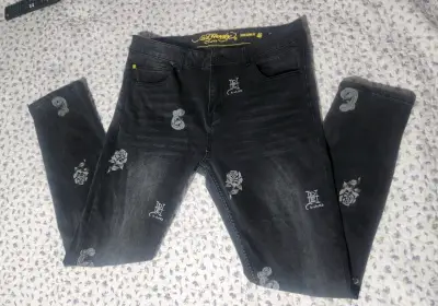 Jeans negros con diseño El JJO - miniatura 1