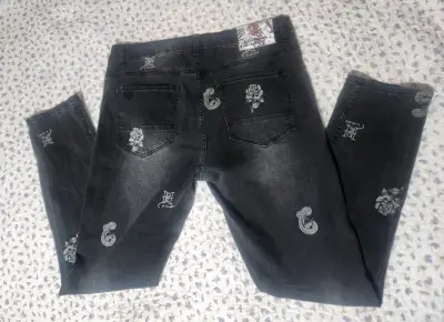 Jeans negros con diseño El JJO - miniatura 2