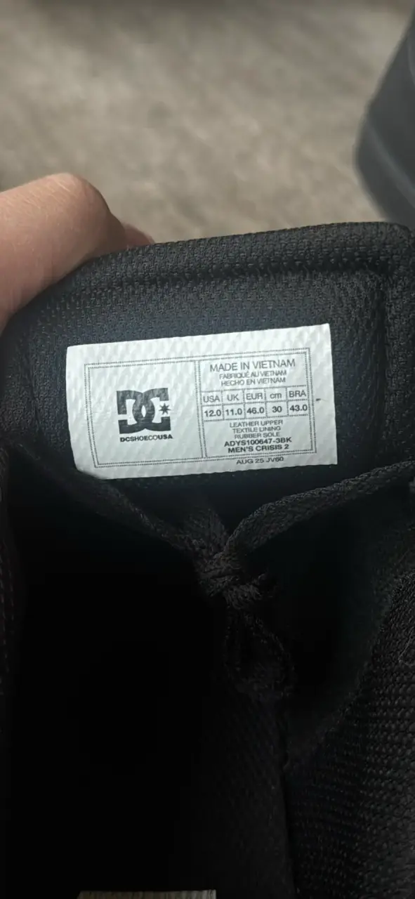 Zapatillas negras DC Crisis 2 casual - 6