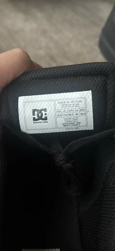 Zapatillas negras DC Crisis 2 casual - miniatura 6