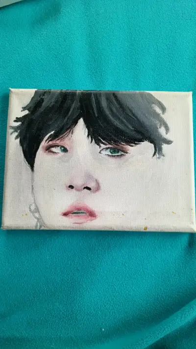 Pintura retrato min yoongi - miniatura 1