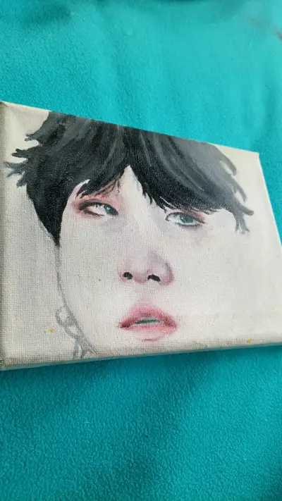Pintura retrato min yoongi - miniatura 2
