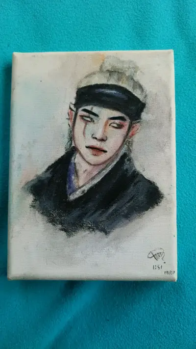 Retrato en lienzo pequeño min yoongi - miniatura 1