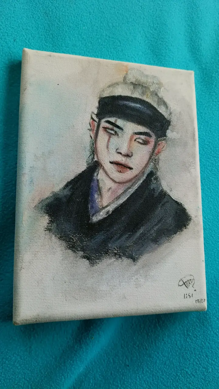 Retrato en lienzo pequeño min yoongi - 2
