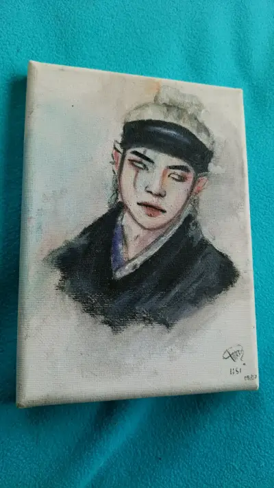 Retrato en lienzo pequeño min yoongi - miniatura 2