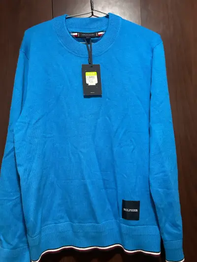 Sweater azul Tommy Hilfiger - miniatura 3
