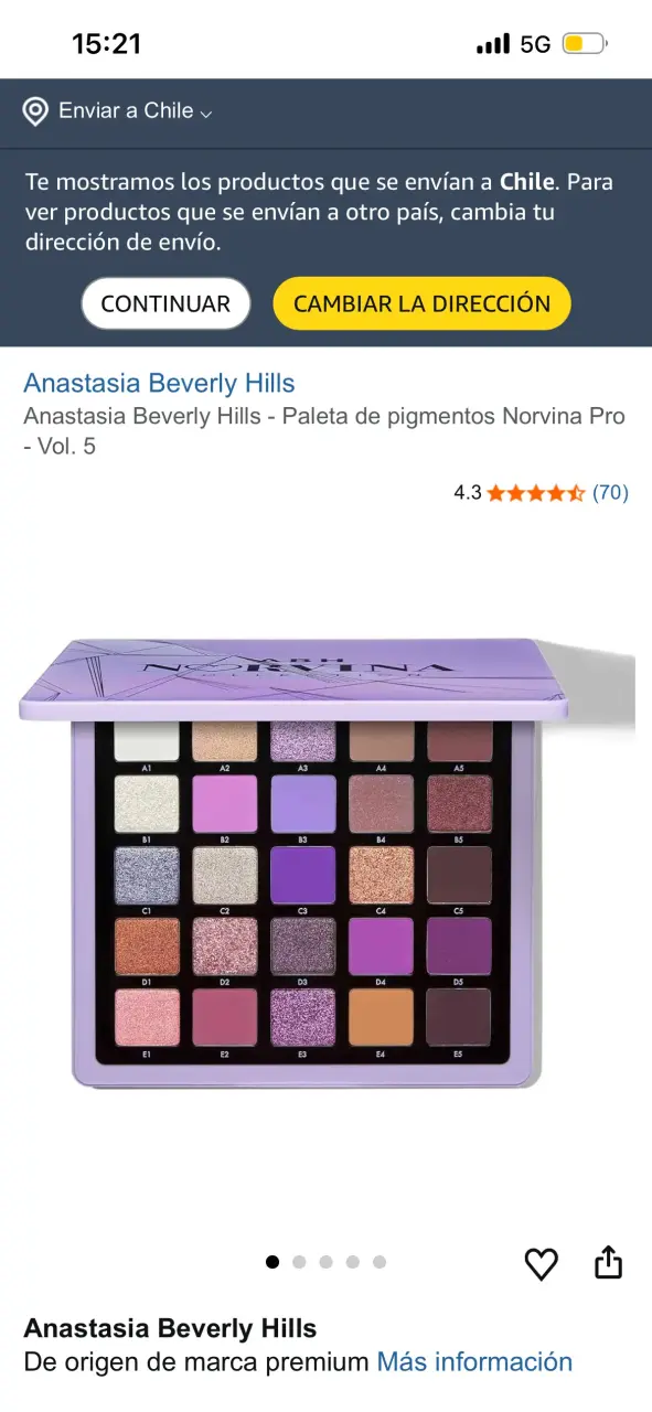 Paleta de sombras NORVINA Anastasia - 4