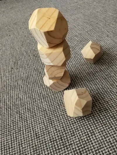 Pack de 10 piedras de equilibrio Montessori - miniatura 2