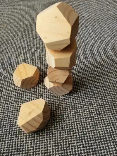 Pack de 10 piedras de equilibrio Montessori - miniatura 4
