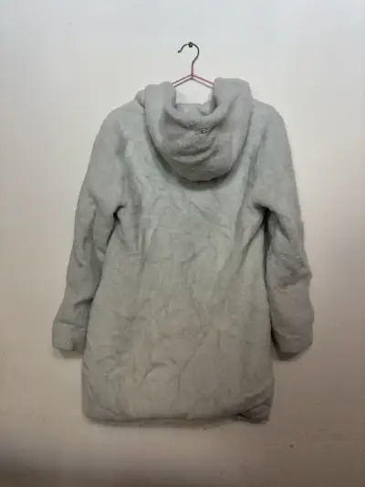 Abrigo peludo gris claro - miniatura 2