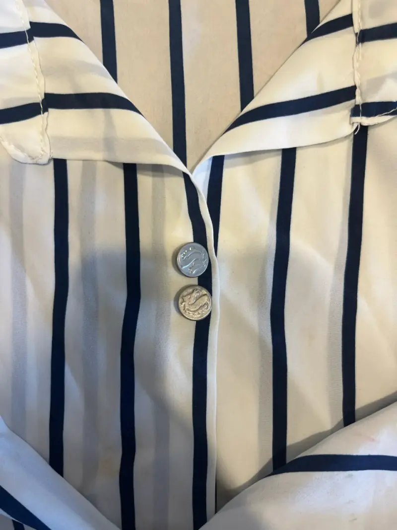 Blusa rayada blanco y negro - 3