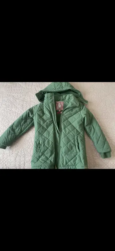 Chaqueta verde acolchada para niña talla 8 - miniatura 1